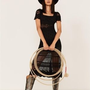 Maia Bergman Surya Eyelet Lace Midi Dress